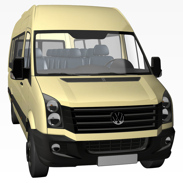 crafter bus 2011 3d lwo - VW Crafter Bus 2011 by DreiDe